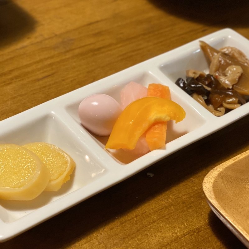 お通し(串揚げ磨呂 蕨店)