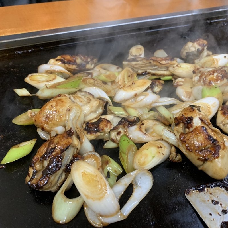 牡蠣とネギのバター焼き(大木屋 )