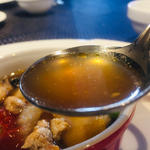 薩摩赤鶏ブロスと鮟鱇のスープ(フランス厨房 旬彩 中央駅店 )