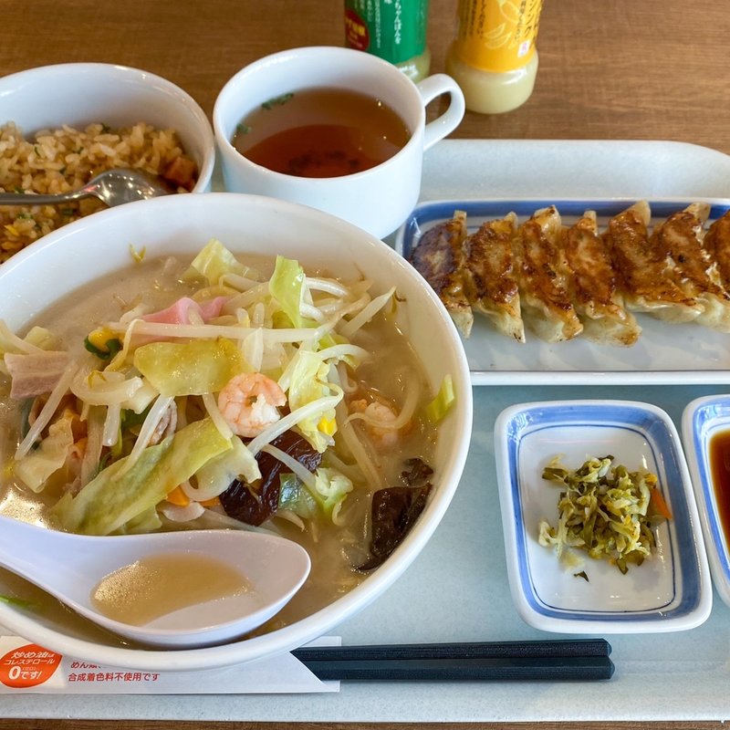 野菜たっぷり食べるスープ(リンガーハット テラッセ納屋橋店)