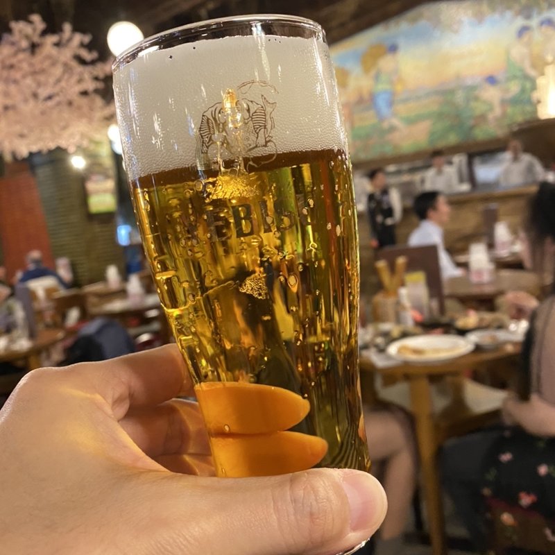 エビスビール グラス(ビヤホールライオン 銀座七丁目店 )