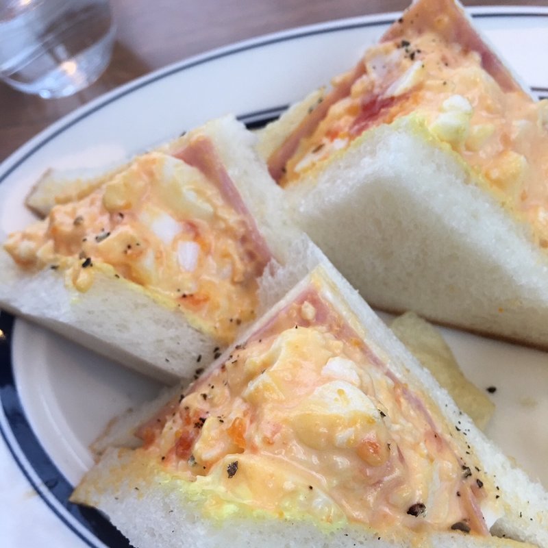 半熟卵のサンドウィッチ(ONIJUS COFFEE VILLAGE)