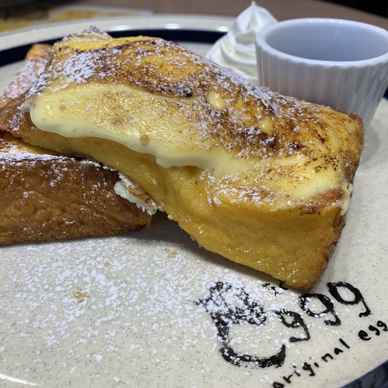 ブリュレフレンチトースト(eggg Cafe 小平本店)