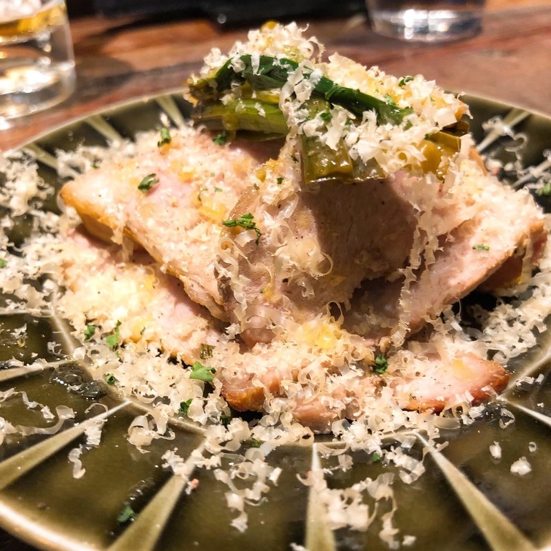 行者ニンニクと十勝ポークのロースト(BISTROBON)