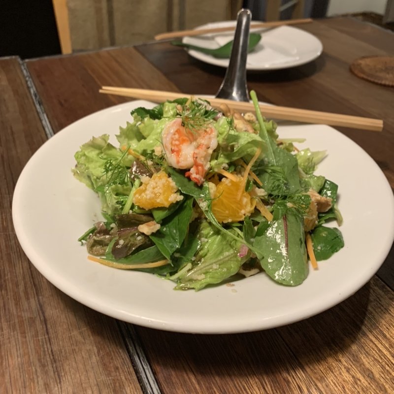 エビとクレソンクスクスのシトラスグリーンサラダ(think食堂 （シンクショクドウ）)