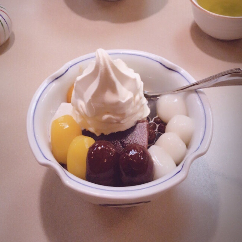 栗クリームあんみつ(あんみつ　みはし　上野本店)