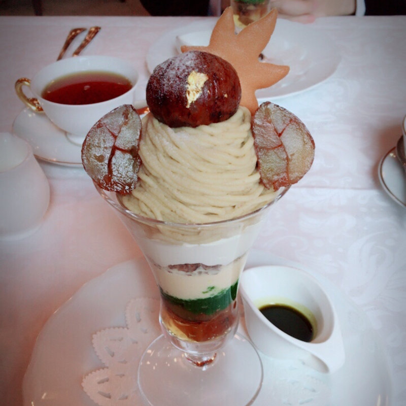 和栗のモンブランパフェ(資生堂パーラー 銀座本店レストラン)