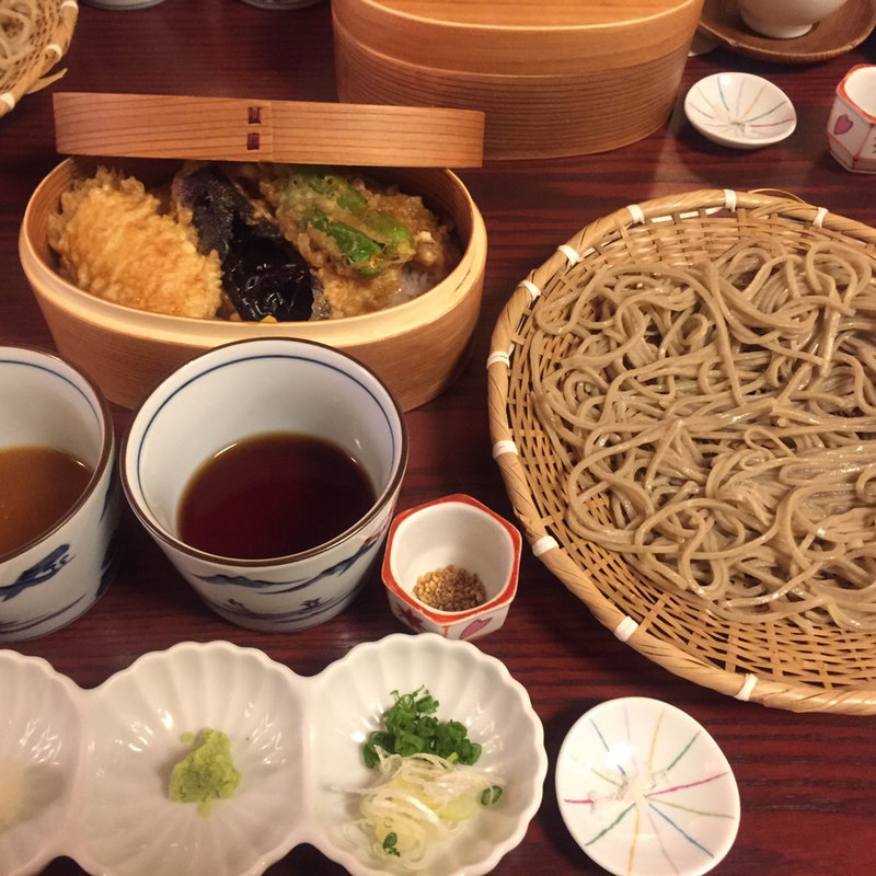 天丼と江戸そば(向島七福すずめの御宿)