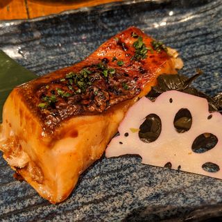 本鱒の木の芽焼き(魚屋がぶ)