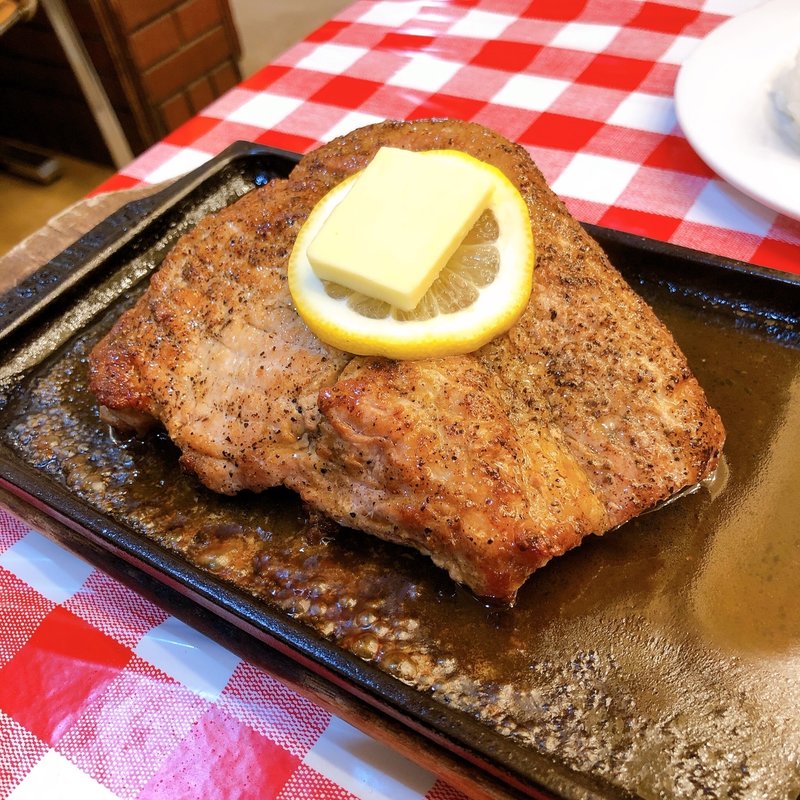 岩中豚ロースのステーキ(洋食 大吉)