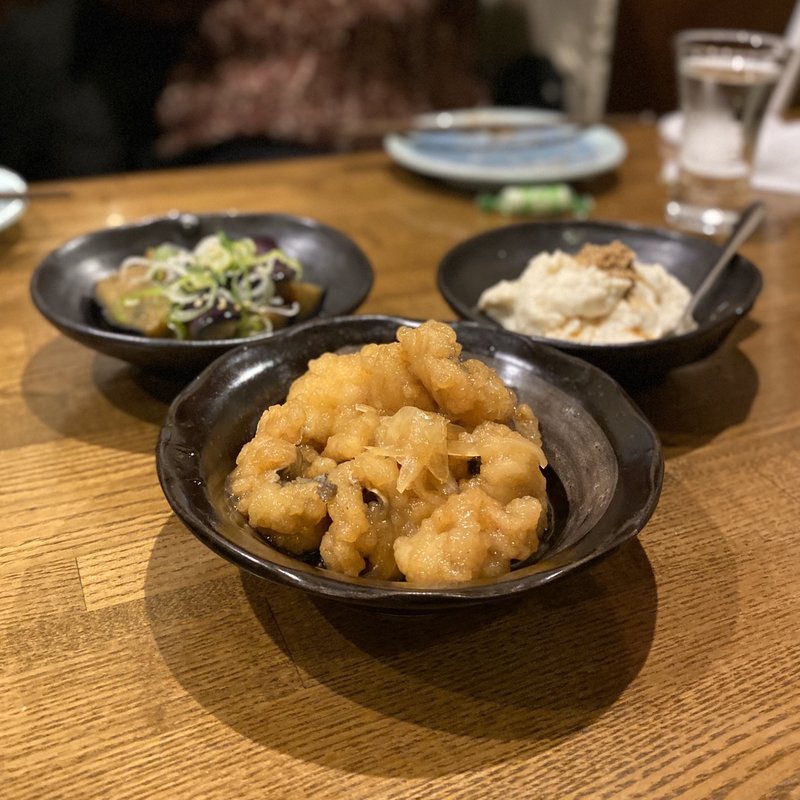 魚南蛮、チーズ豆腐、ナスの煮浸し(海の日)