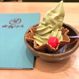 特撰ソフトクリーム　抹茶(おかげ庵あざみ野)