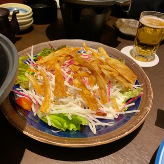冬の根菜サラダ(本まぐろと名古屋飯 花かるた)