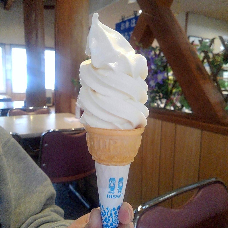 湯田牛乳100％ソフトクリーム(ゆのさわ )