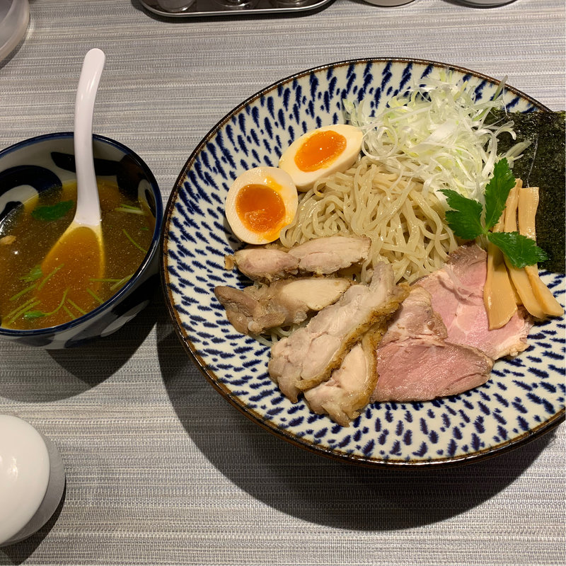 鶏と魚介の出汁つけ麺　肉増し(だし廊 Mix 3号店)