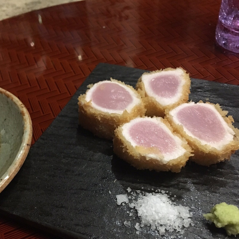 レアささみカツ(日本酒×ワイン＝地鶏バル )