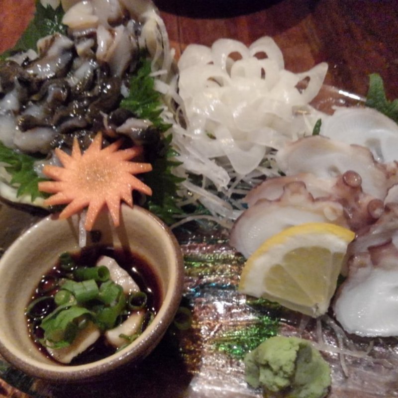 シャコ貝刺身(うりずん )