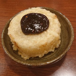 大根の天ぷら(天麩羅 はな天 鶴橋店)