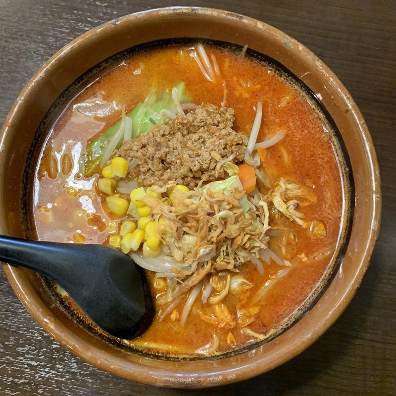 北海道辛味噌ラーメン(味噌ラーメン 門左衛門 朝霞台店)