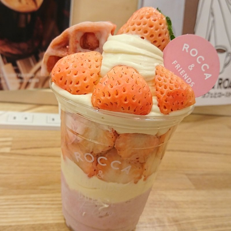 白いちごのカスタードボンボン(ROCCA&FRIENDS COFFEE FLOW)