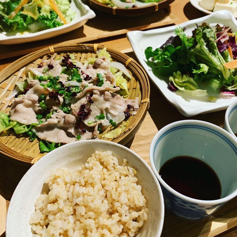 桜山豚のざる蒸しランチ(あえん伊勢丹会館店)