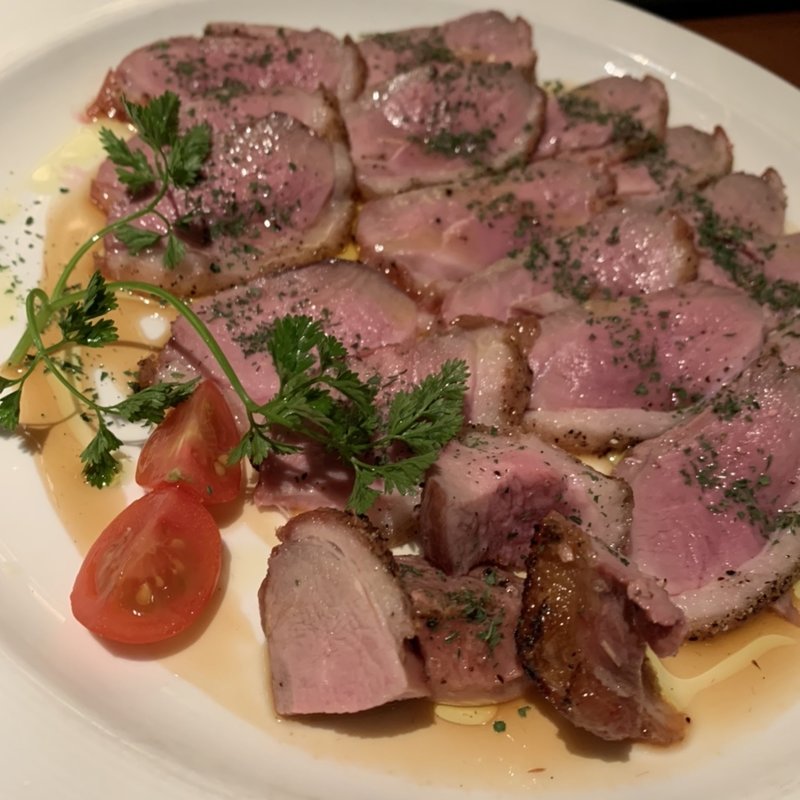 鴨胸肉のロースト ブルーベリーとバルサミコのソース(フランス産カネット使用)(OneStyle 柏店 （ワンスタイル）)