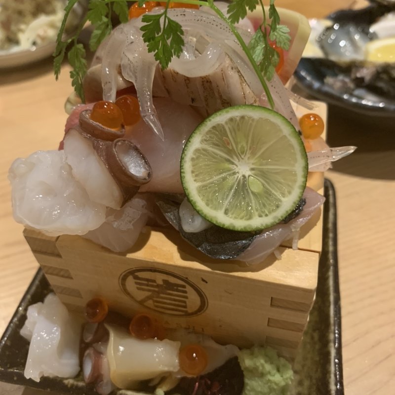 おはしの升盛り(魚･炭･酒 おはし二日町)