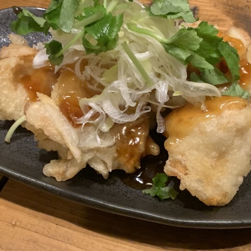 鳥トロゴボウ揚げ(佐賀県三瀬村 ふもと赤鶏 田町店)
