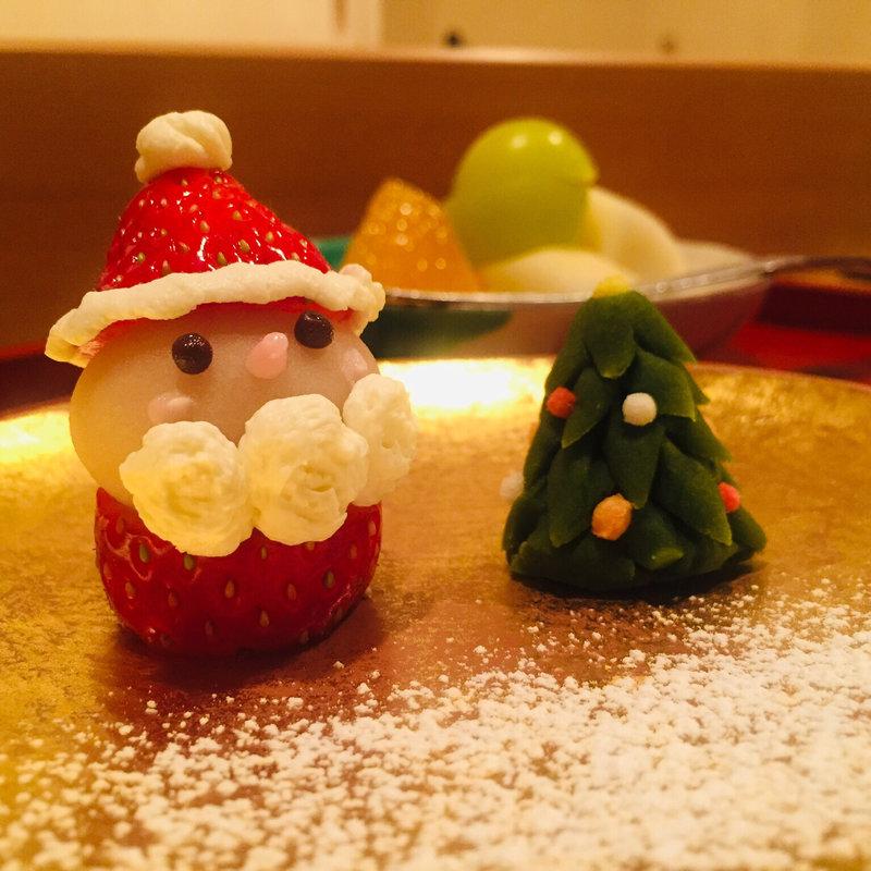 サンタの和菓子と水菓子(料理 澤)