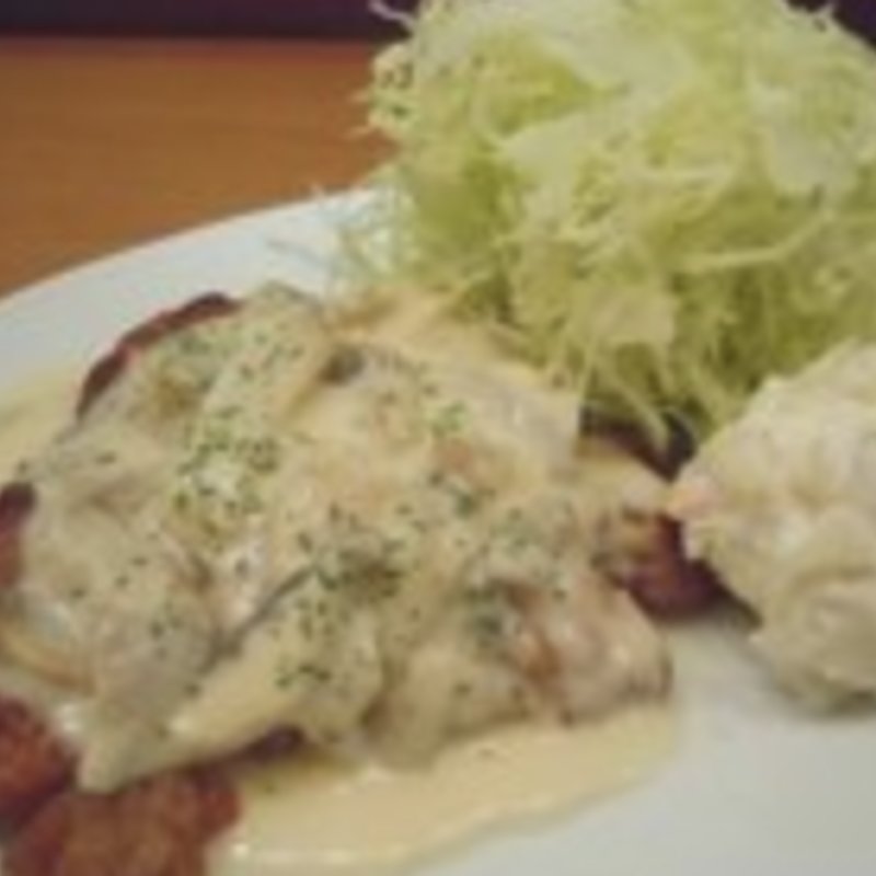 きのこのチーズクリームチキンソテー(キッチンたか)