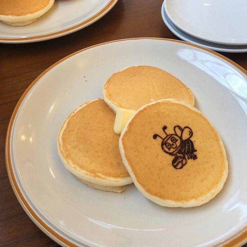 はちみつパンケーキ(みつばちファームカフェ)