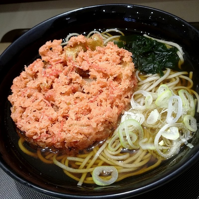 紅生姜天そば(名代 富士そば 下北沢店)