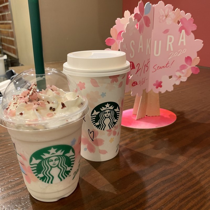 さくらミルクプリンフラペチーノ(スターバックス)