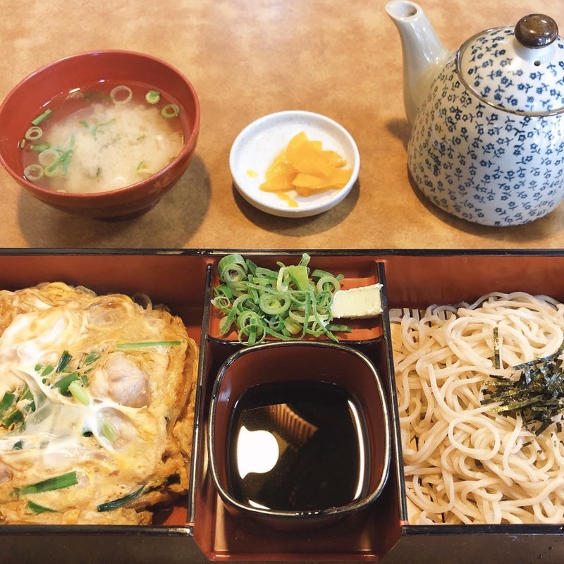 ざる親子定食(信濃庵)