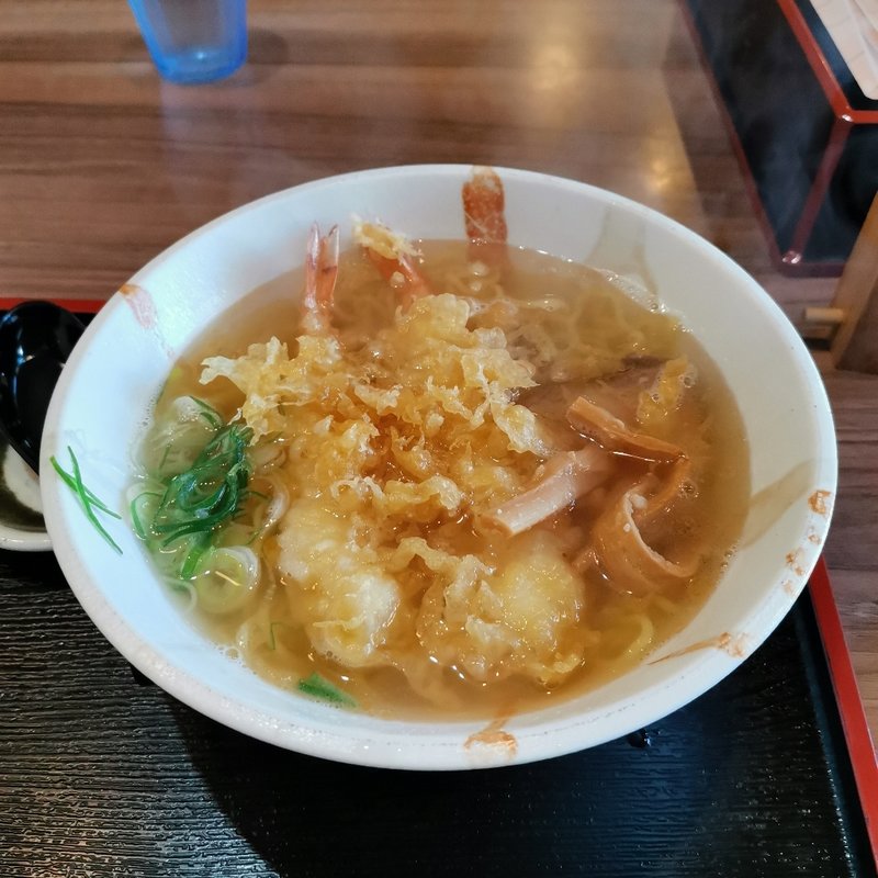 えび天ぷらラーメン(ささや食堂)
