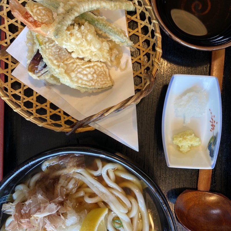 天ぷらぶっかけ（温）(丹後屋 )