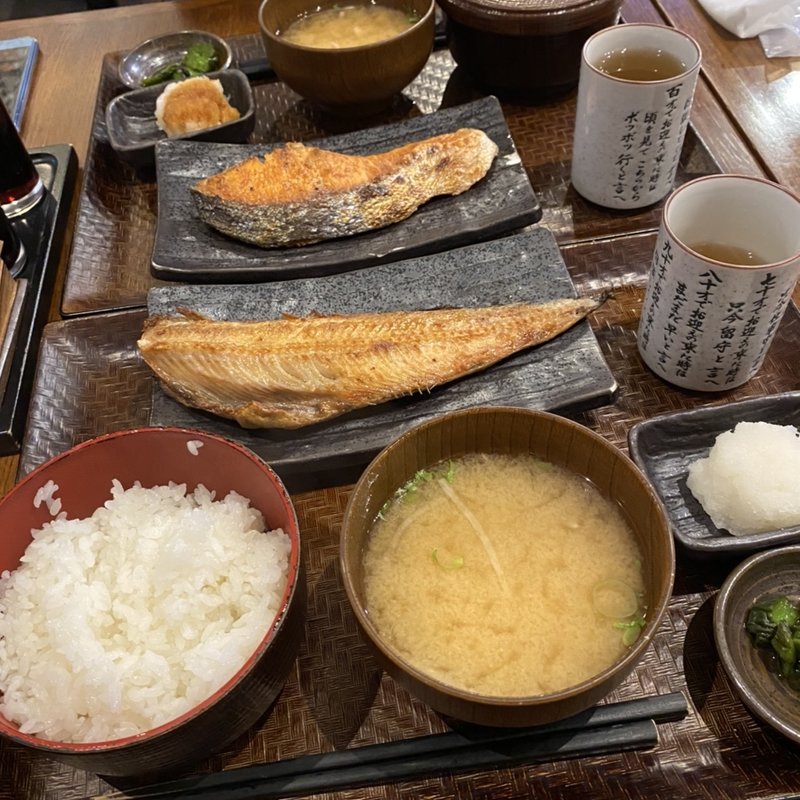 ほっけ 半身定食(大衆魚食堂 幸村 市ヶ谷)
