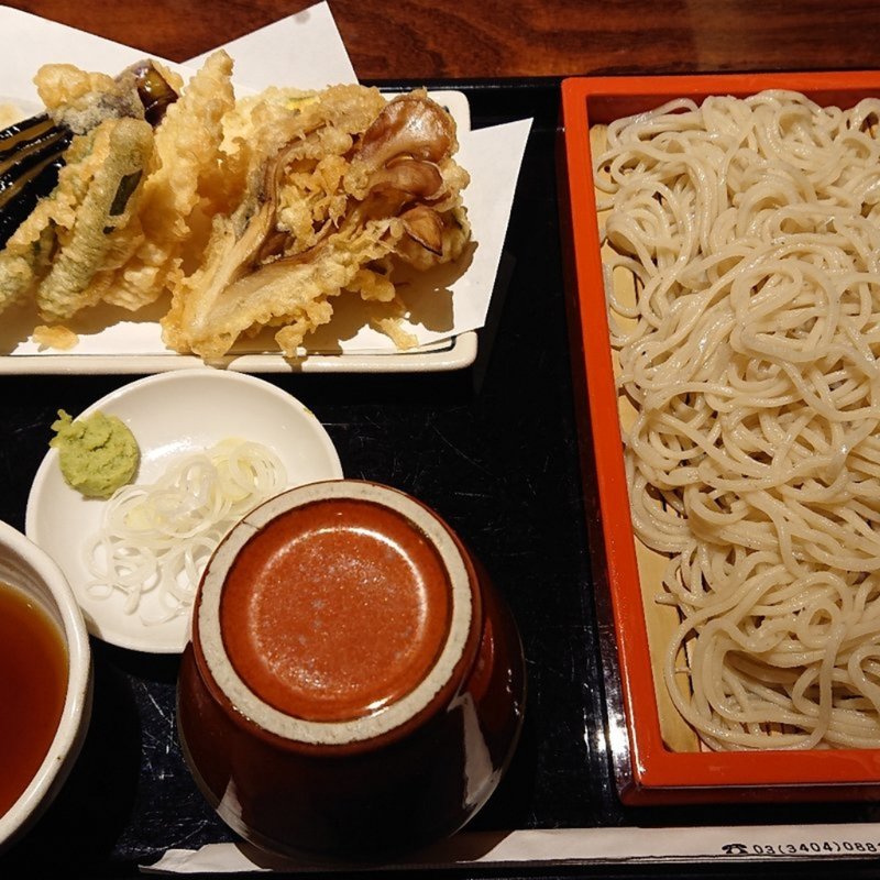 野菜天ぷらせいろ(おそば古道 増田屋)