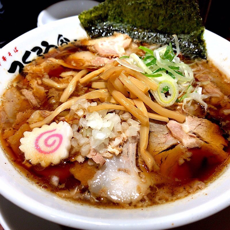 あっさりチャーシュー中華そば(からみそラーメンふくろう食堂エスカ店)