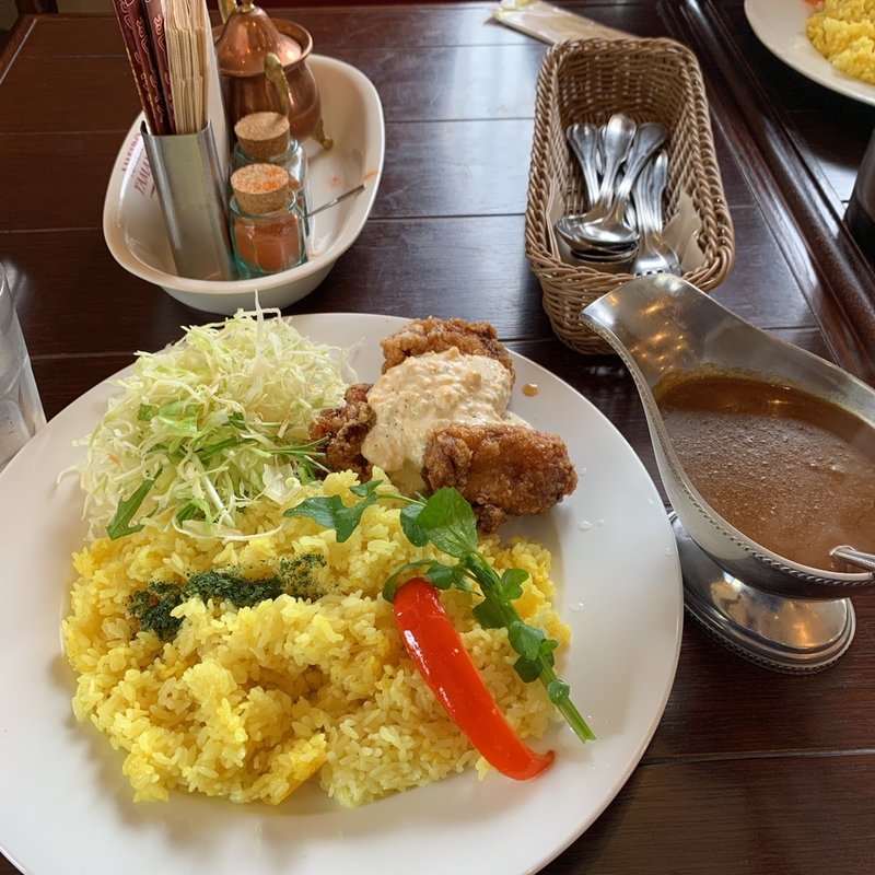 チキン南蛮カレー(あめいろたまねぎ )