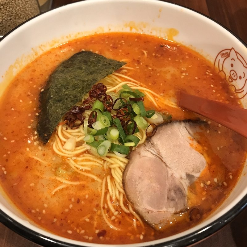 辛味豚骨ラーメン(九州とんこつ長浜や 東高円寺店)