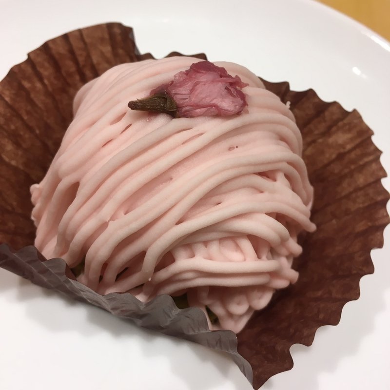 桜モンブラン(KEY’S CAFÉ 福岡吉塚店)