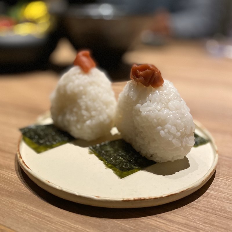 紀州梅にぎり(月邸ト蕎麦 SUKIYUNO)