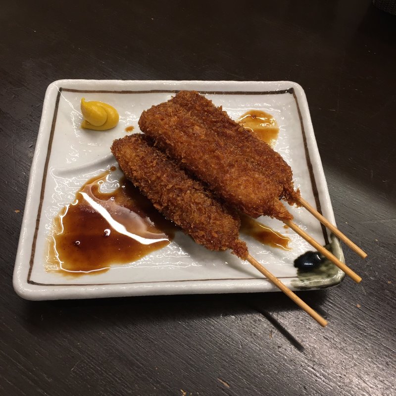 串かつ（ソース）1本(博多とんこつ 豚の足跡)