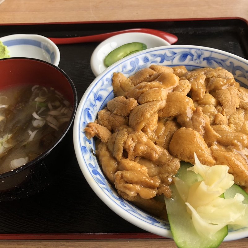 うに丼吸い物漬物（時価）(もりや商店 )