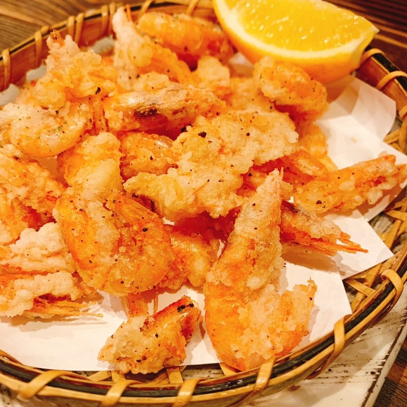 小海老の唐揚げ(塚田農場 五反田西口店)