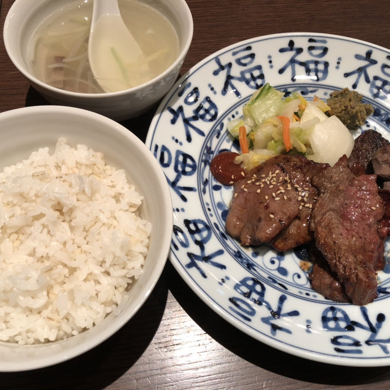 三種盛A定食(たん之助酒場 大手町店)