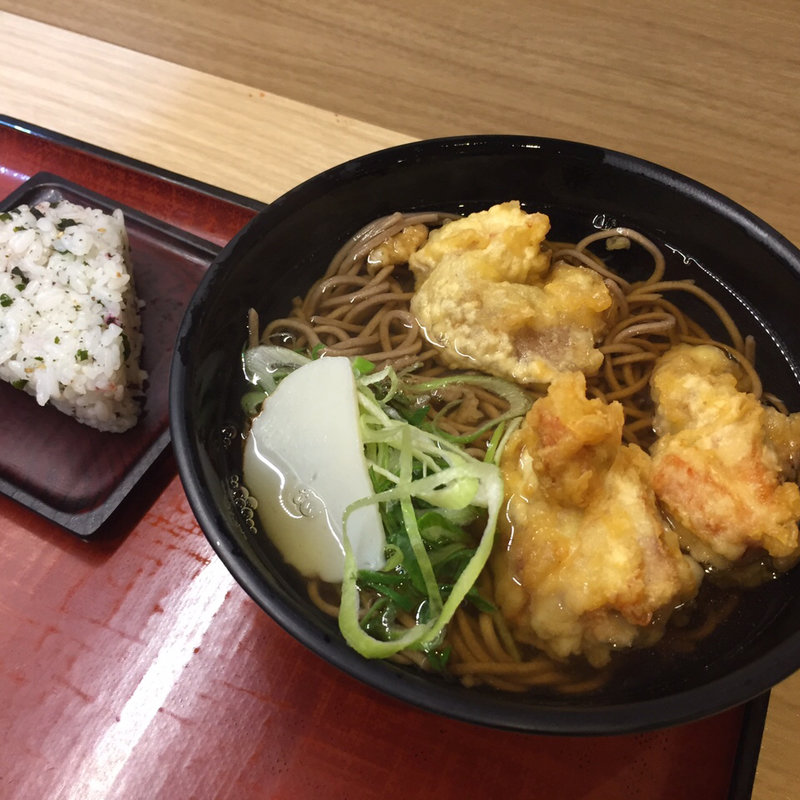 鶏天そば(麺家 大阪みどう)