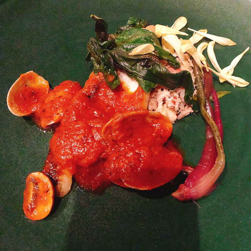 白甘鯛のポアレ(スラッシュカフェ)