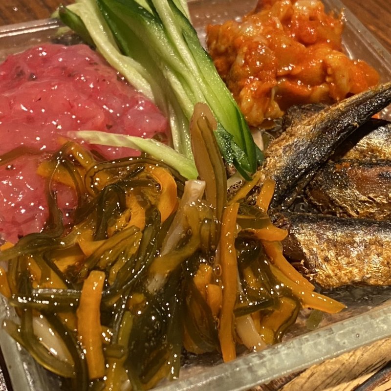 大将の気まぐれ酒のつまみ盛り合わせ(座酒菜)